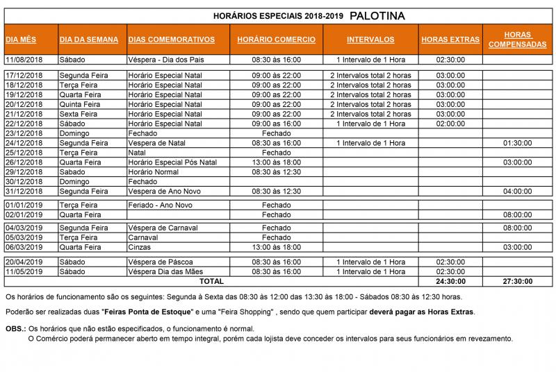HORARIO PALOTINA NOVO