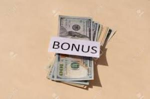 bonus em dinheiro